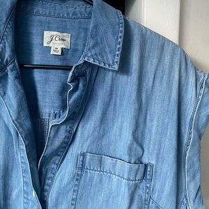 J. Crew Light Blue Chambray Shirt dress